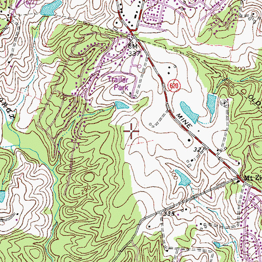 Topographic Map of Chancellor Middle School, VA