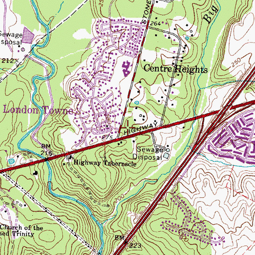 Topographic Map of Kinder Care Learning Center, VA