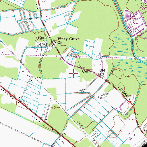 Topographic Map of Christopher Farms Elementary School, VA