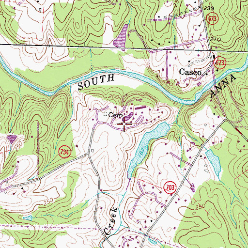 Topographic Map of Missionary Learning Center, VA