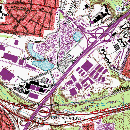 Topographic Map of Chesapeake Academy, VA