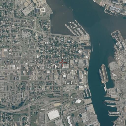Aerial/Satellite Image of Court Street Academy, VA