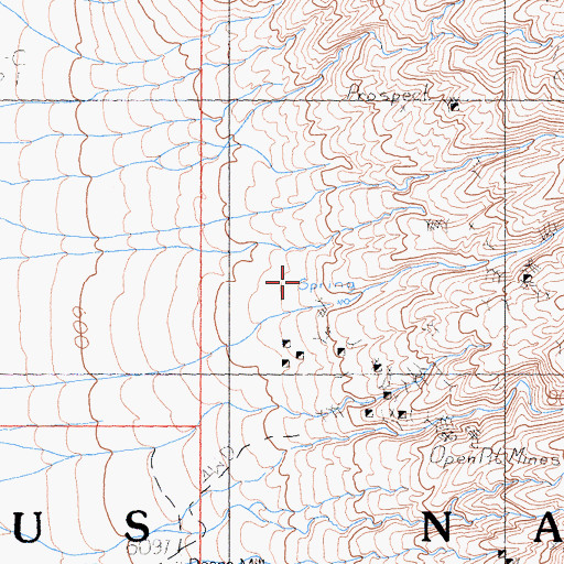 Topographic Map of New York Canyon, CA