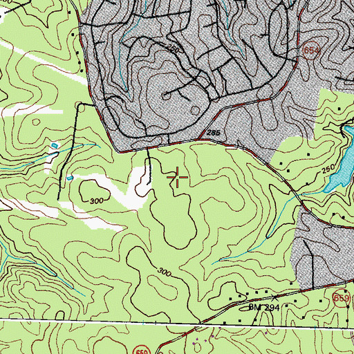 Topographic Map of Spring Run Elementary School, VA