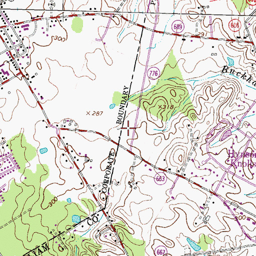 Topographic Map of Wonders of Wisdom School, VA