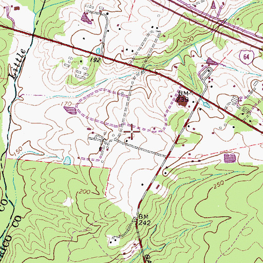 Topographic Map of Nuckols Farm Elementary School, VA