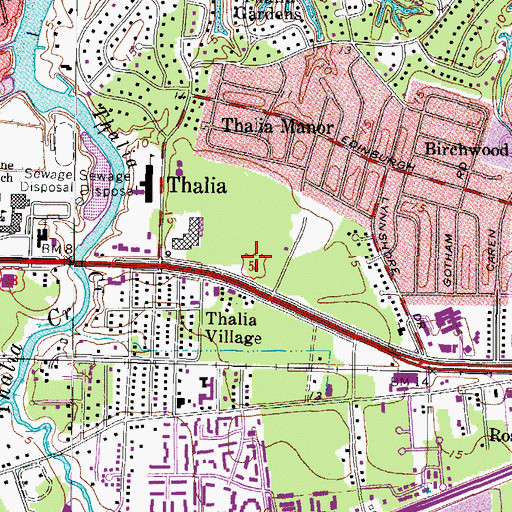 Topographic Map of Virginia Beach Adult Learning Center, VA