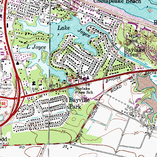Topographic Map of Stratford Preschool, VA