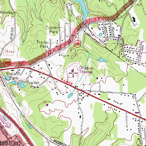 Topographic Map of Rock Church Academy, VA