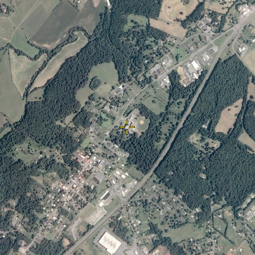 Aerial/Satellite Image of Waverly Yowell Elementary School, VA