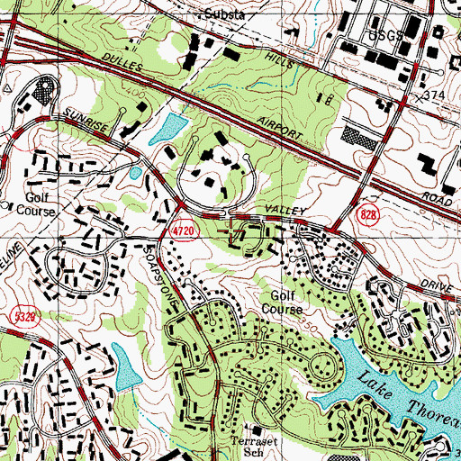 Topographic Map of Good Beginnings School, VA