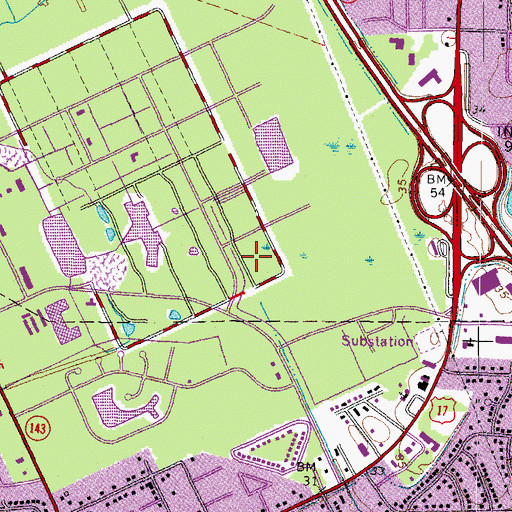 Topographic Map of Lollipop Lane Education Childcare, VA