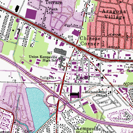 Topographic Map of Center for Effective Learning, VA