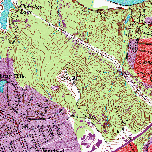 Topographic Map of Sabot at Stony Point, VA