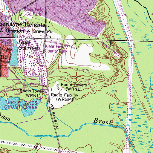 Topographic Map of L Douglas Wilder Middle School, VA