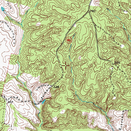 Topographic Map of Alice C Tyler Village of Childhelp School, VA