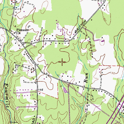 Topographic Map of Ward Elementary School, VA