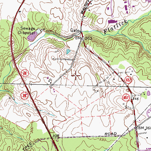 Topographic Map of Westfields Play and Learn Center, VA