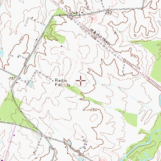 Topographic Map of County Christian School, VA