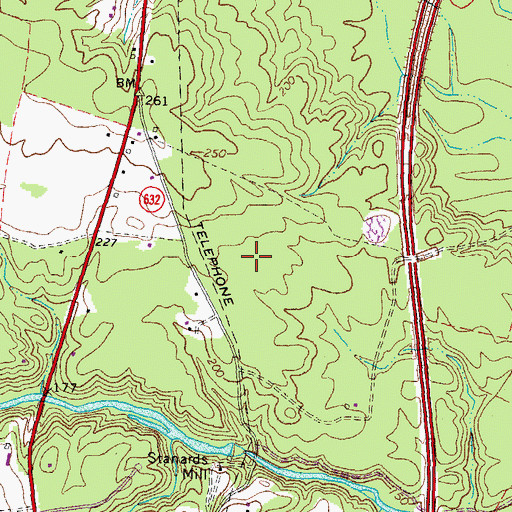 Topographic Map of Riverview Elementary School, VA