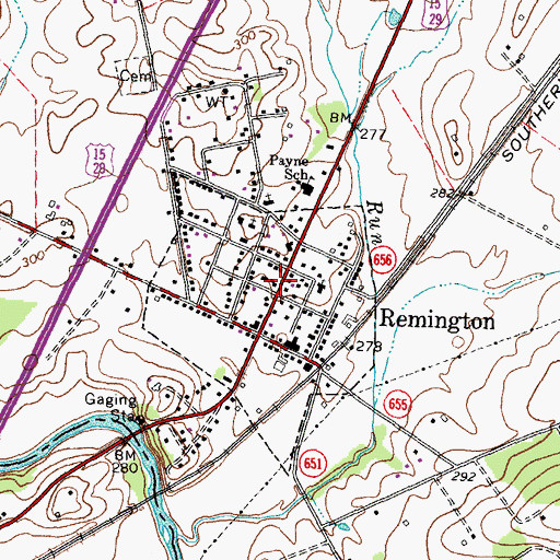 Topographic Map of Cornerstone Christian Academy, VA