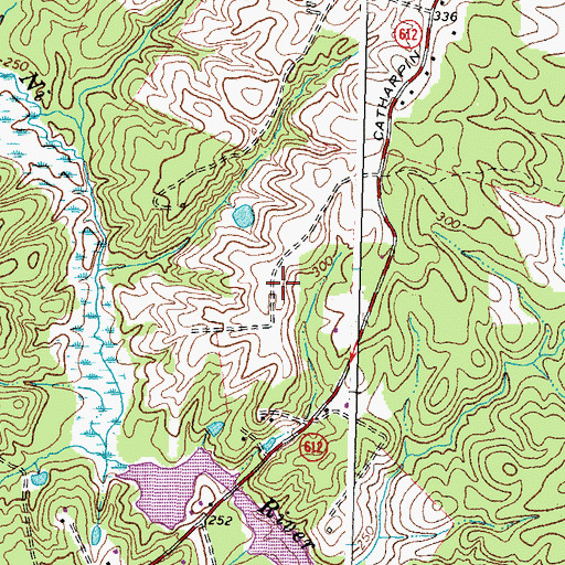 Topographic Map of Ni River Middle School, VA