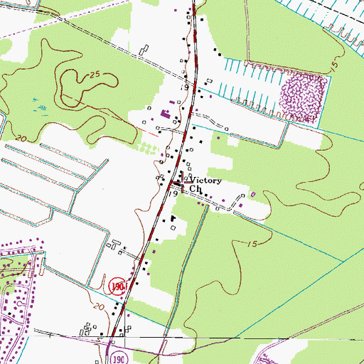 Topographic Map of Indian Creek - Welcome Baptist Church School, VA