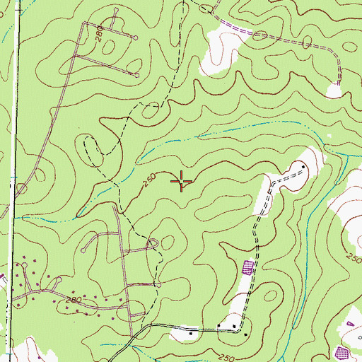 Topographic Map of Shady Grove Elementary School, VA