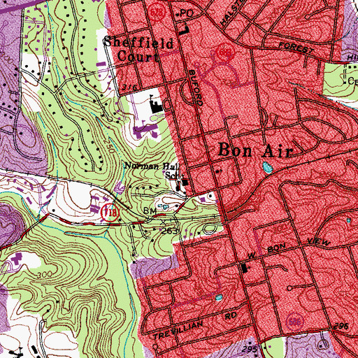 Topographic Map of Saint Michael's Episcopal School, VA