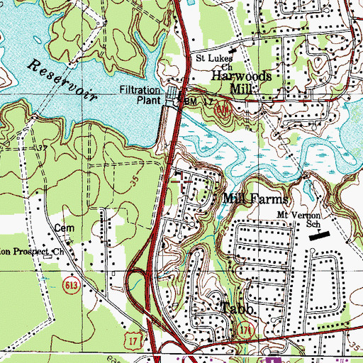 Topographic Map of Playtime Learning Center, VA