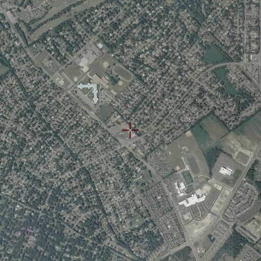 Aerial/Satellite Image of Montessori Children's House School, VA