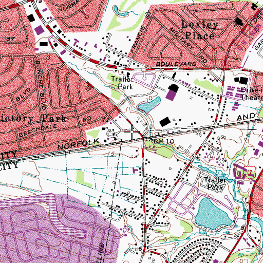 Topographic Map of Joyous Sound Education and Enrichment Center, VA