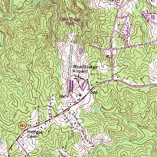 Topographic Map of Trinity Christian Academy, VA