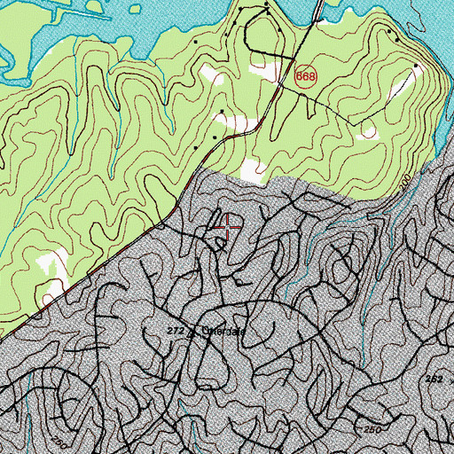 Topographic Map of Woolridge Elementary School, VA