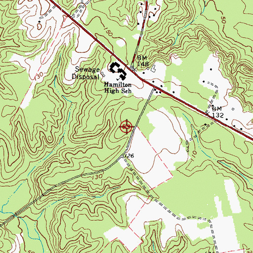 Topographic Map of Cool Spring Primary School, VA