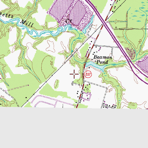 Topographic Map of Mack Benn Jr Elementary School, VA