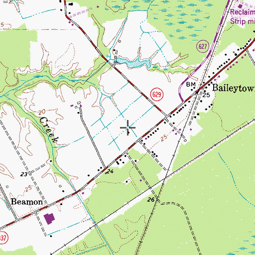 Topographic Map of Nansemond River High School, VA