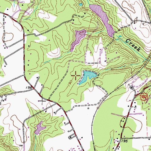Topographic Map of Cool Spring Elementary School, VA