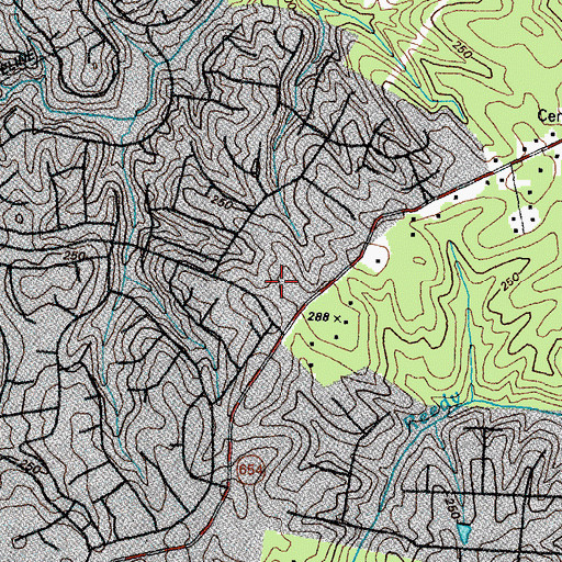 Topographic Map of Alberta Smith Elementary School, VA