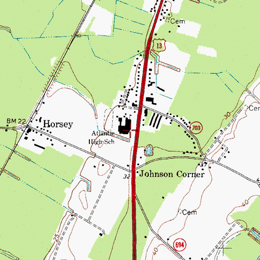 Topographic Map of Badger Technical Center North, VA