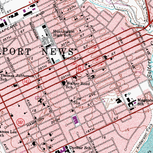 Topographic Map of Saint John Childcare Center - Kindergarten, VA