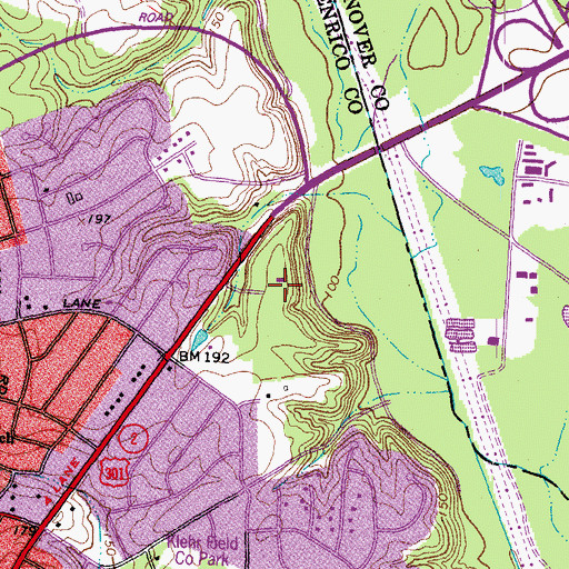 Topographic Map of Victory Christian Academy, VA