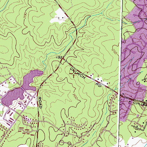 Topographic Map of Gayton Elementary School, VA