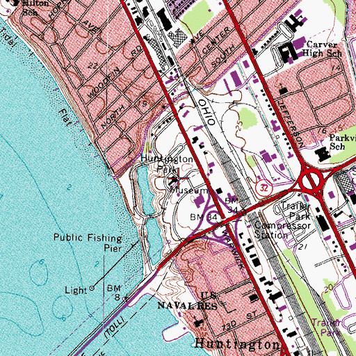 Topographic Map of Warwick Kids Academy, VA