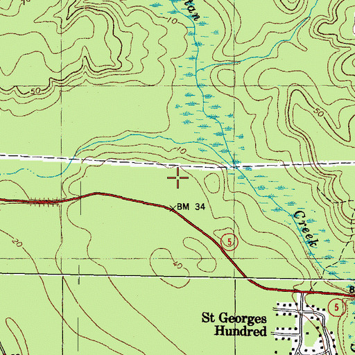 Topographic Map of Providence Classical School, VA