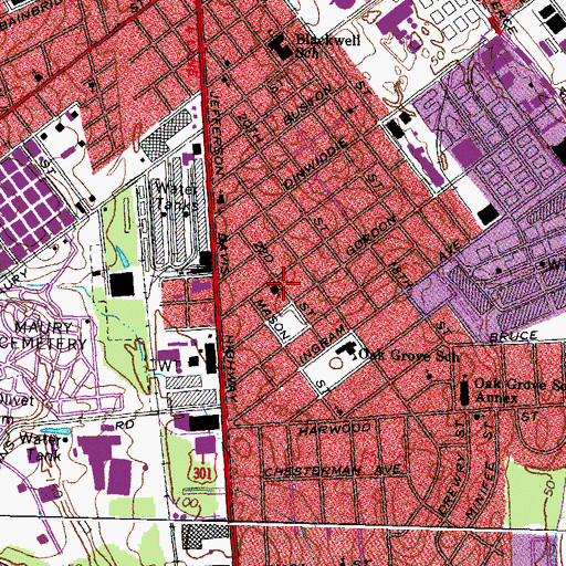 Topographic Map of Agape Christian Academy, VA