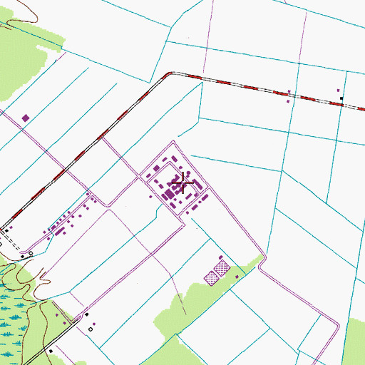 Topographic Map of Virginia Department of Correctional Education - Saint Brides Correctional Center, VA