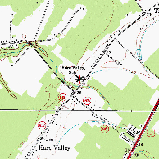 Topographic Map of Virginia Tech - Virginia Cooperative Extension, VA
