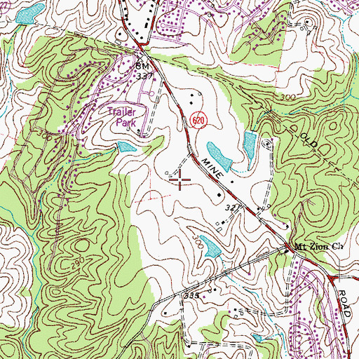 Topographic Map of Harrison Road Elementary School, VA