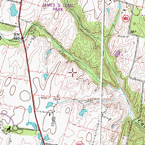 Topographic Map of Battlefield High School, VA